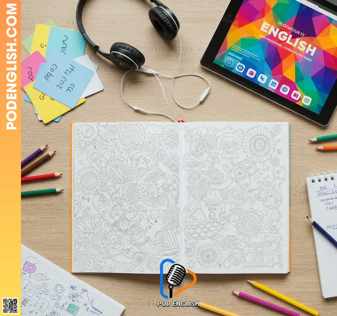 Beyond the Lines: Integrating Coloring with Other English Learning Methods