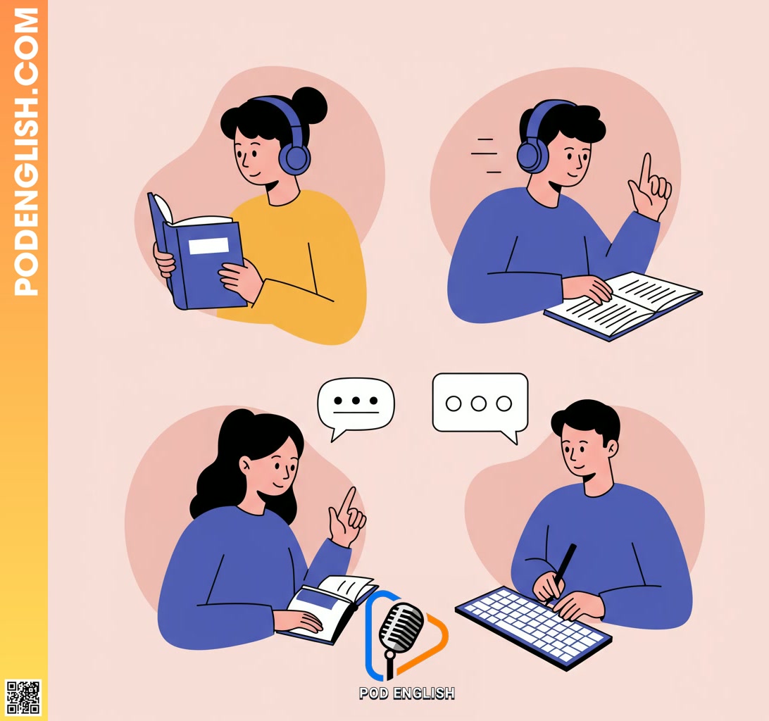 Implementing Effective Strategies for Learning English (Reading, Listening, Speaking, Writing)