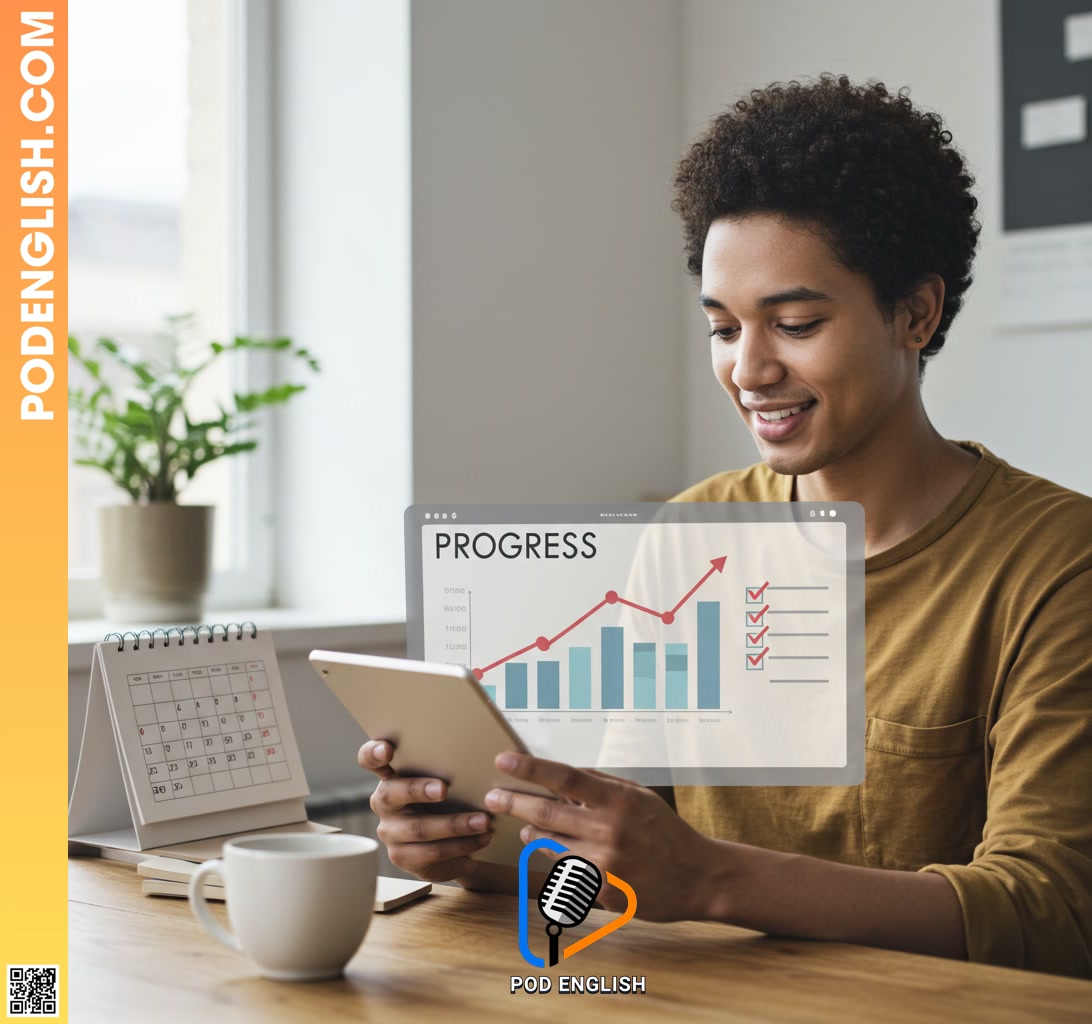 Tracking Progress and Sustaining Your Daily English Study Habit