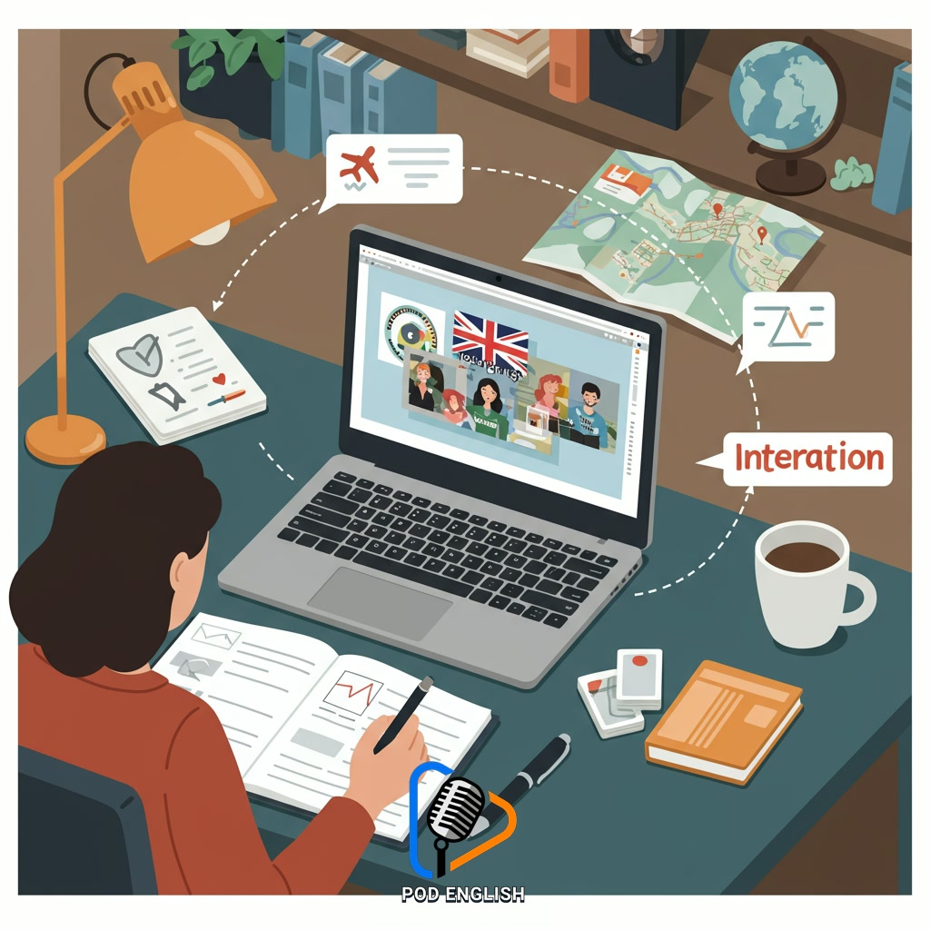 Beyond Watching: Integrating Vlogs with Other English Learning Methods