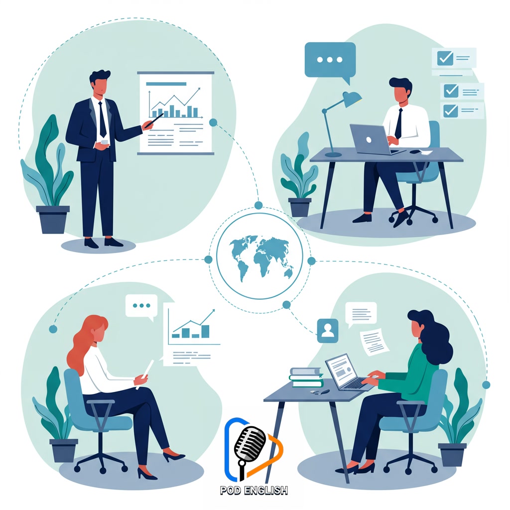 Developing Business-Specific English Proficiency (Speaking, Writing, Listening, Reading)