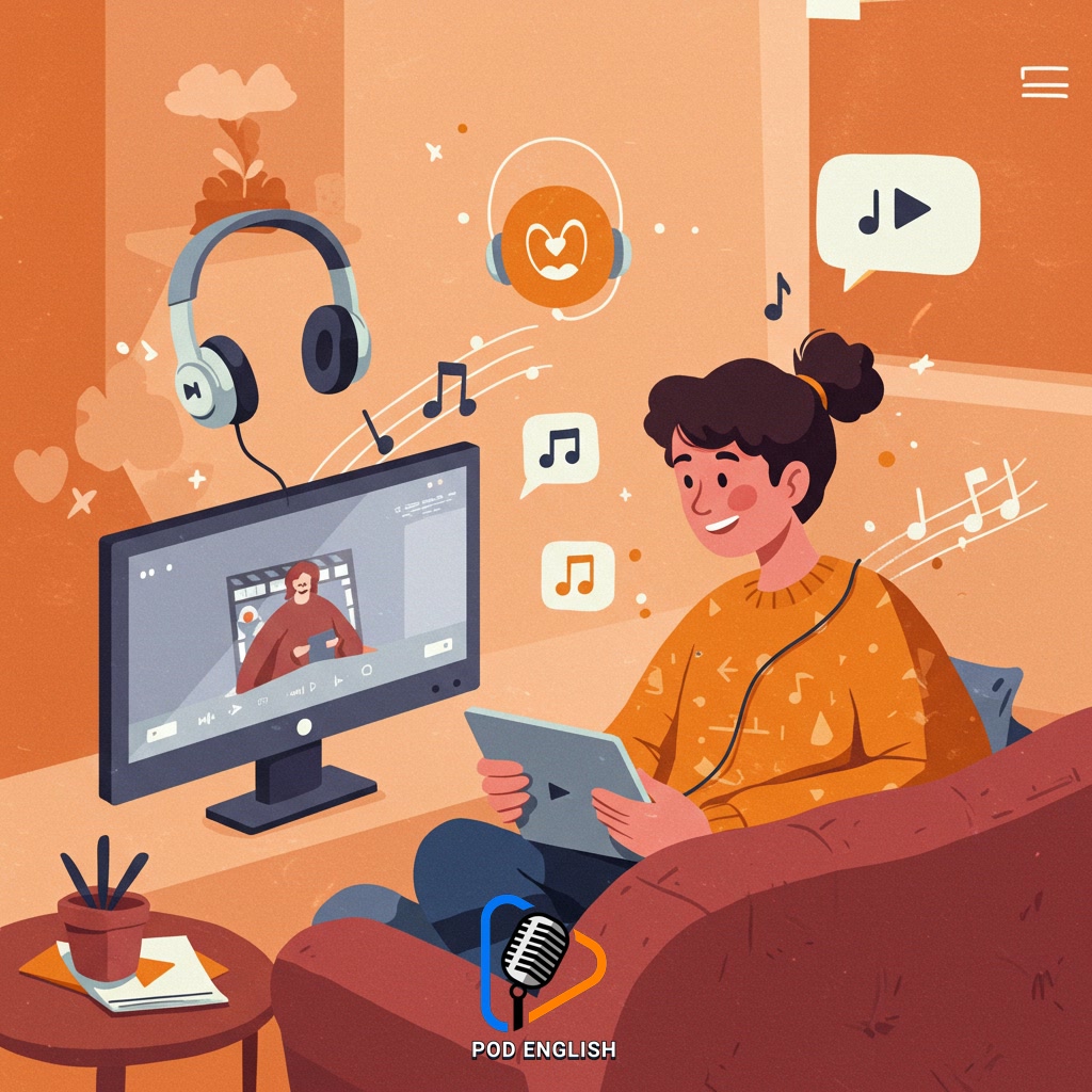 Dive into Entertainment: Learn with Movies, Music, and Podcasts