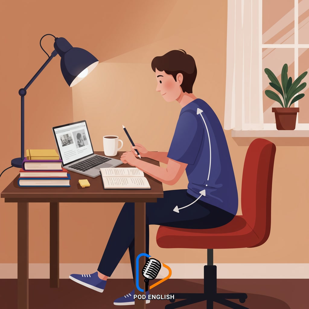Integrating Good Posture into Your English Learning Routine
