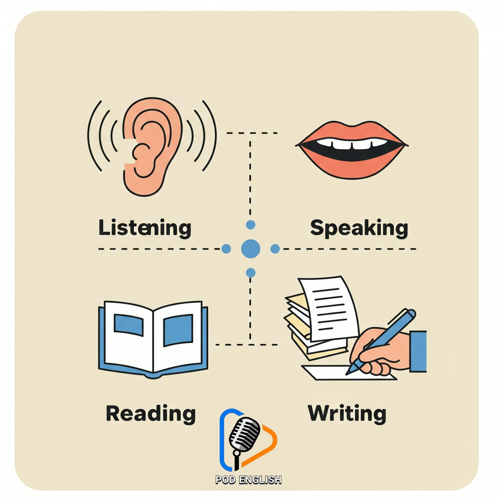 Mastering the Core Skills: Listening, Speaking, Reading, Writing
