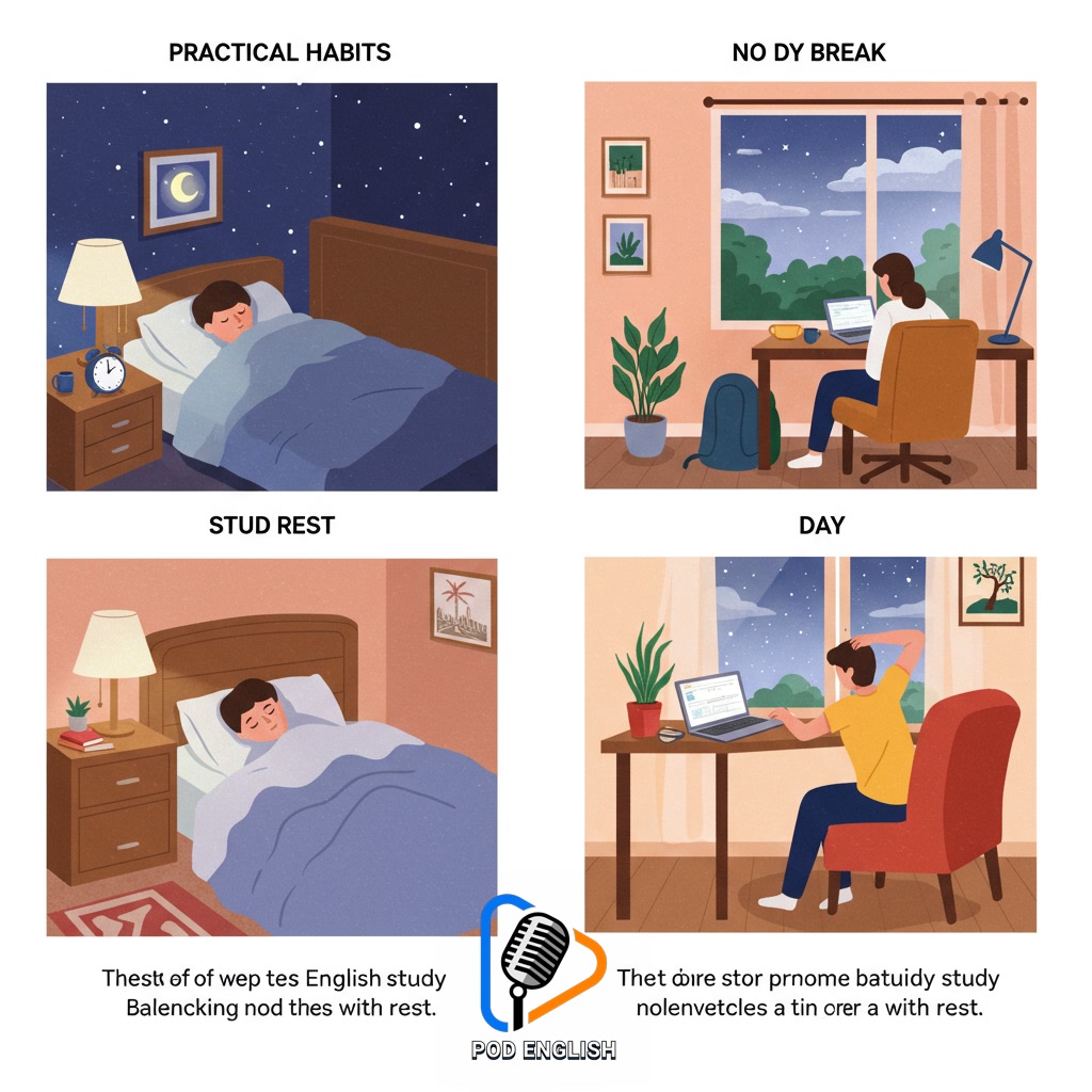 Practical Strategies to Optimize Sleep and Rest for Better English Learning