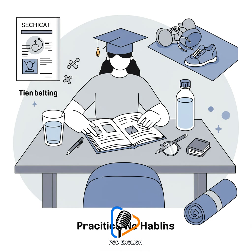 Practical Tips for Optimal Hydration, Exercise, and English Study