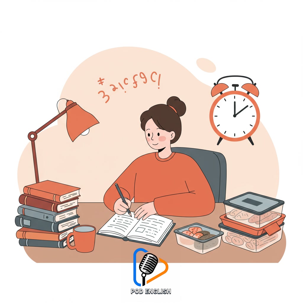 Saving Time with Meal Prep: More Hours for Learning English