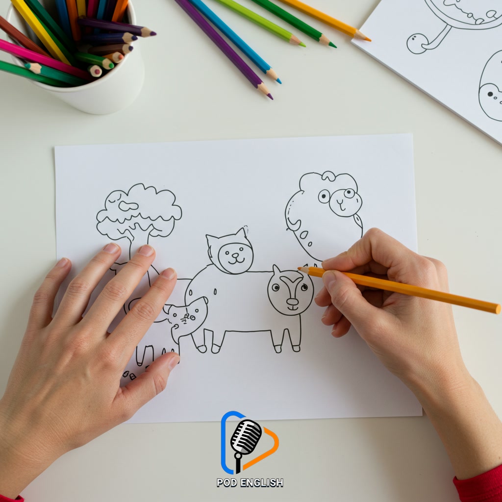 The Unconventional Way: Learning English with Coloring Books
