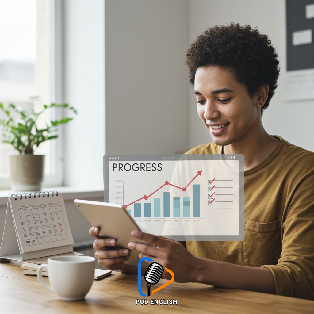 Tracking Progress and Sustaining Your Daily English Study Habit